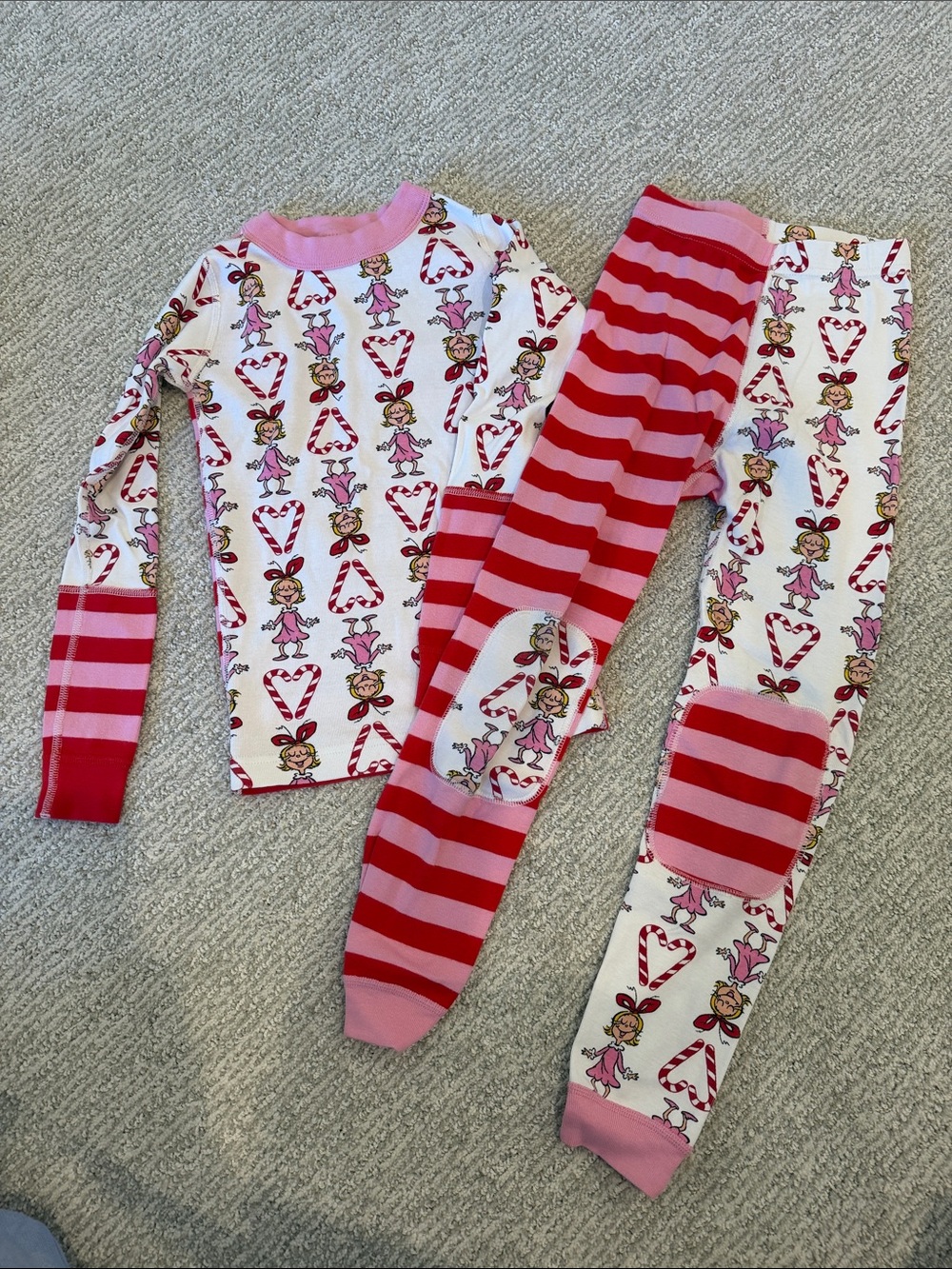 Hanna Andersson Pink & Red Fairy Candy-Heart Pajama Set